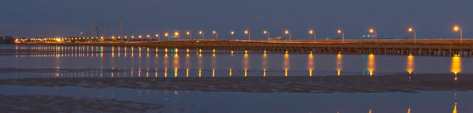 bridge at sunset