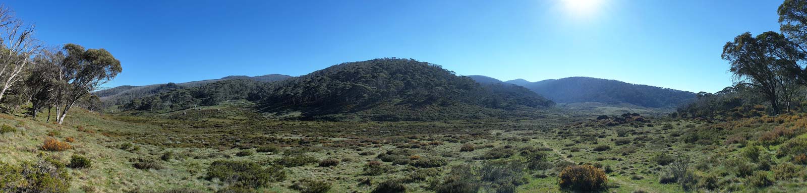 View of healthlands and hills