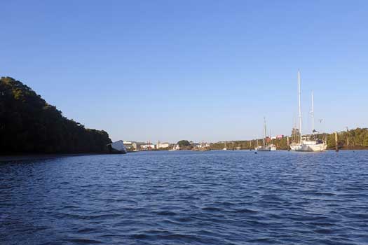 Yachts on the river