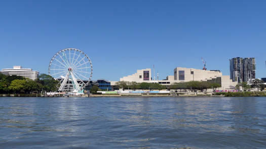 Building and Ferris wheel