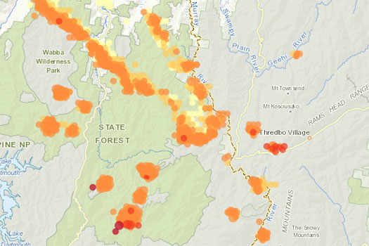 Map of hotspots