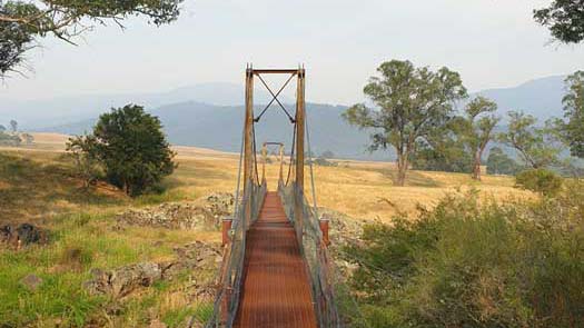 Old suspension bridge
