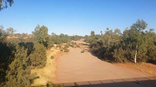 Sandy river channel