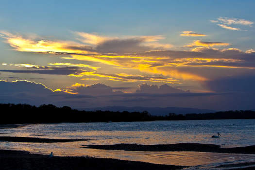 river sunset