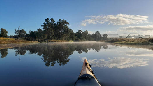 Smooth water reflections