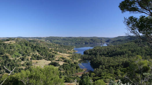 Lake and hillsides