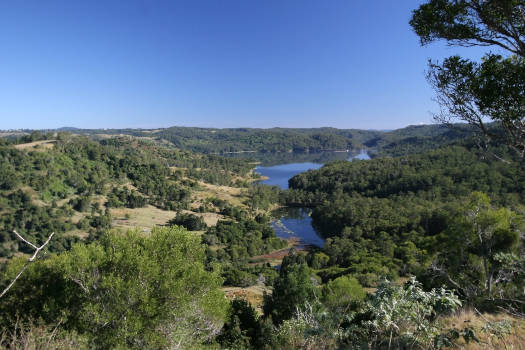 Lake and hillsides