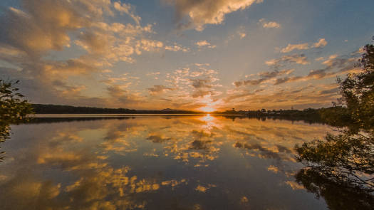 Sunset lake