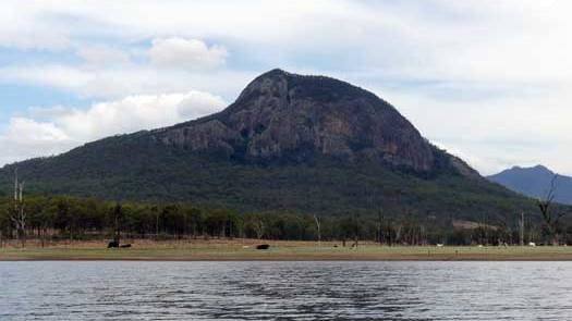 Mountain view from across the lake