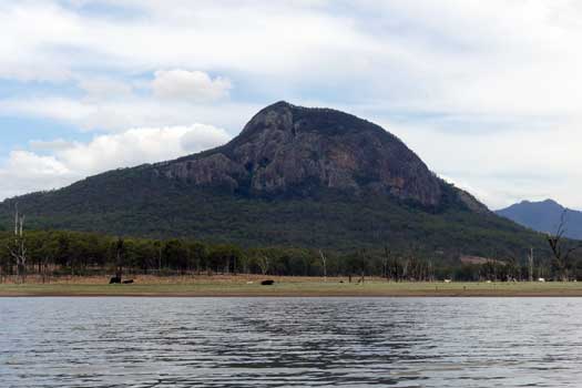 Mountain view from across the lake