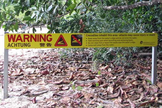 Croc warning sign